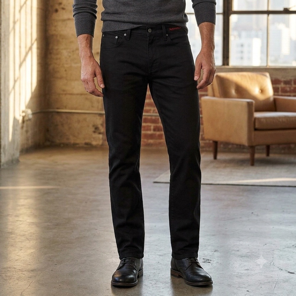 AG Adriano Goldschmied The Graduate Pants Mens 36x30 Black Tailored Leg